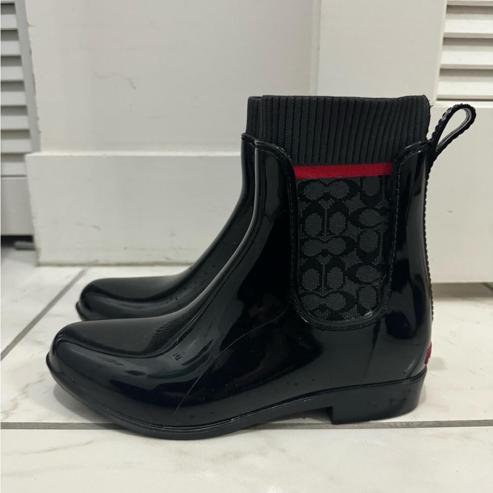 Nwot Patent black coach boots. - Picture 3 of 7